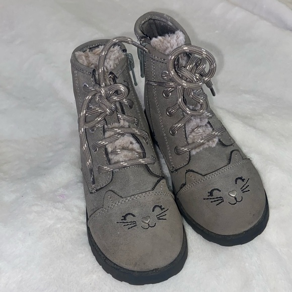 Wonder Nation Critter Cutie Lace-up Moto Boot - Picture 1 of 8